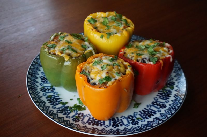 Sweet Potato and Black Bean Stuffed Peppers